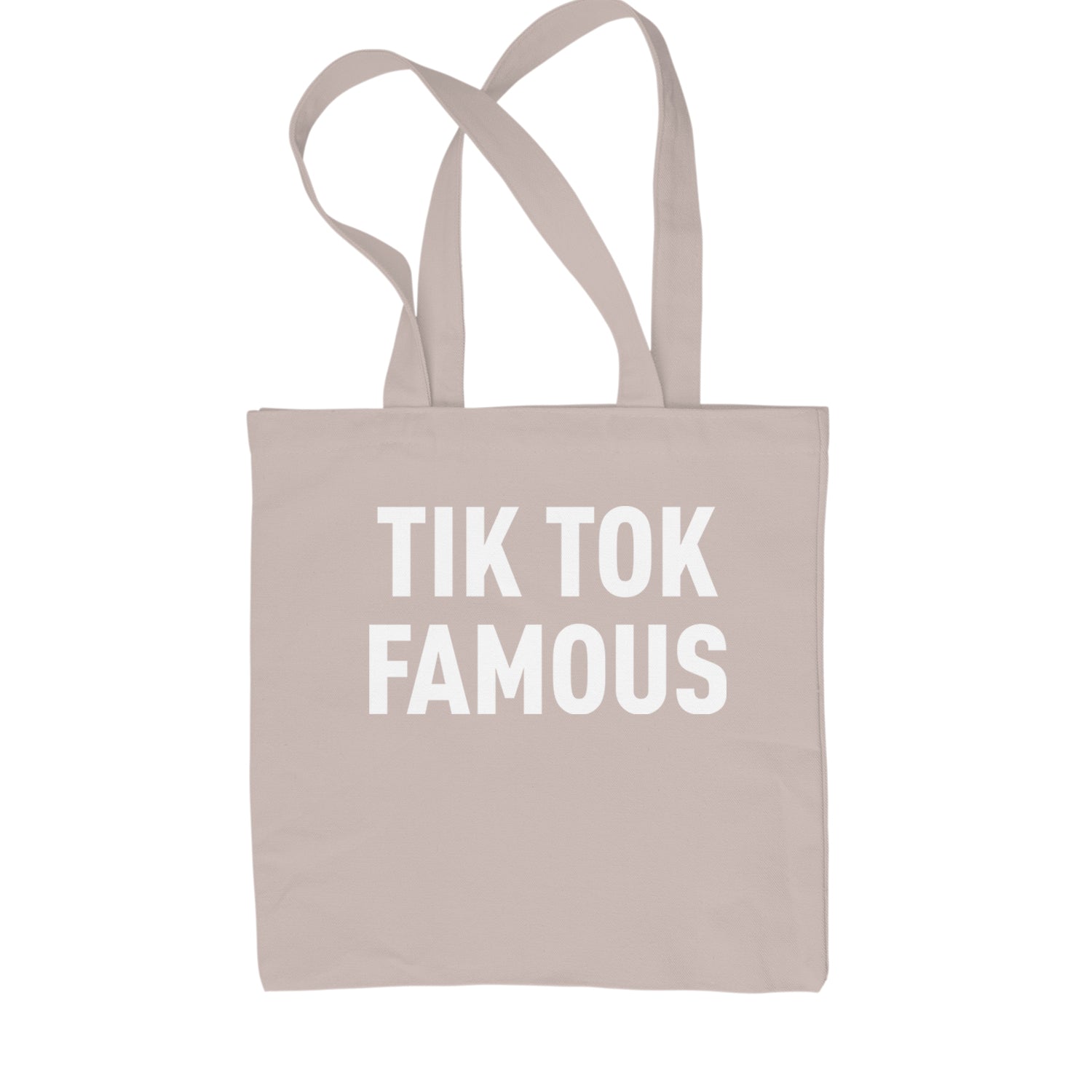 TikTok Famous Influencer Promoter Shopping Tote Bag Black