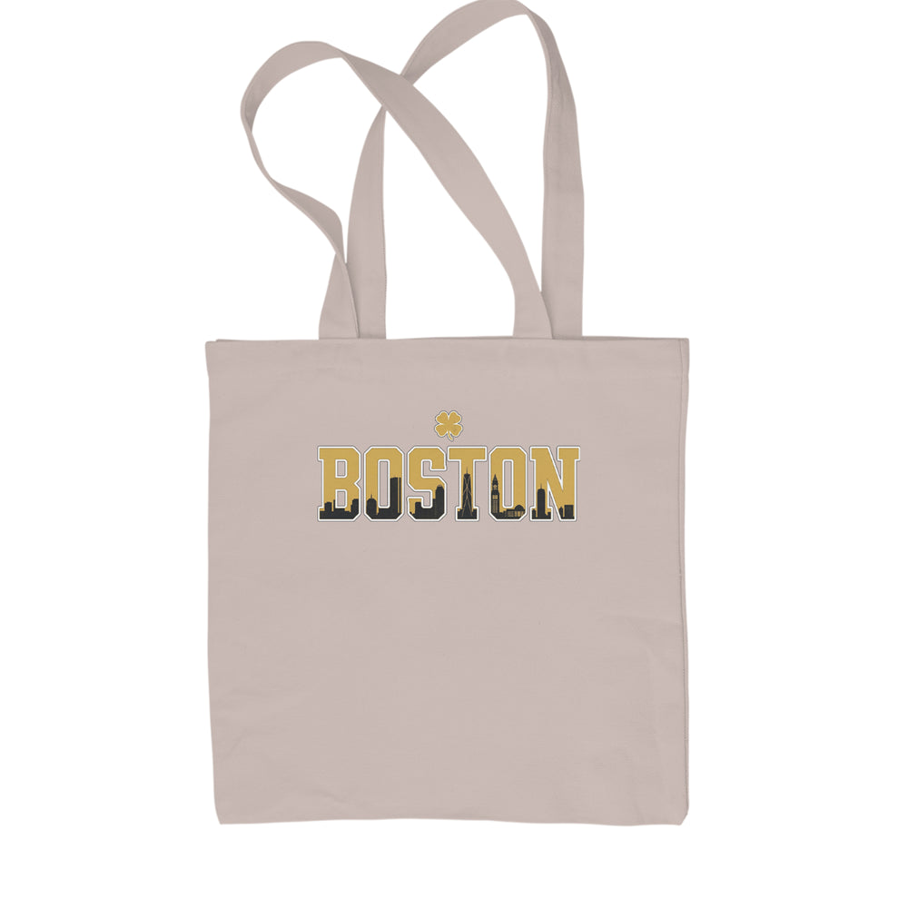Boston City Pride Irish Shopping Tote Bag Natural