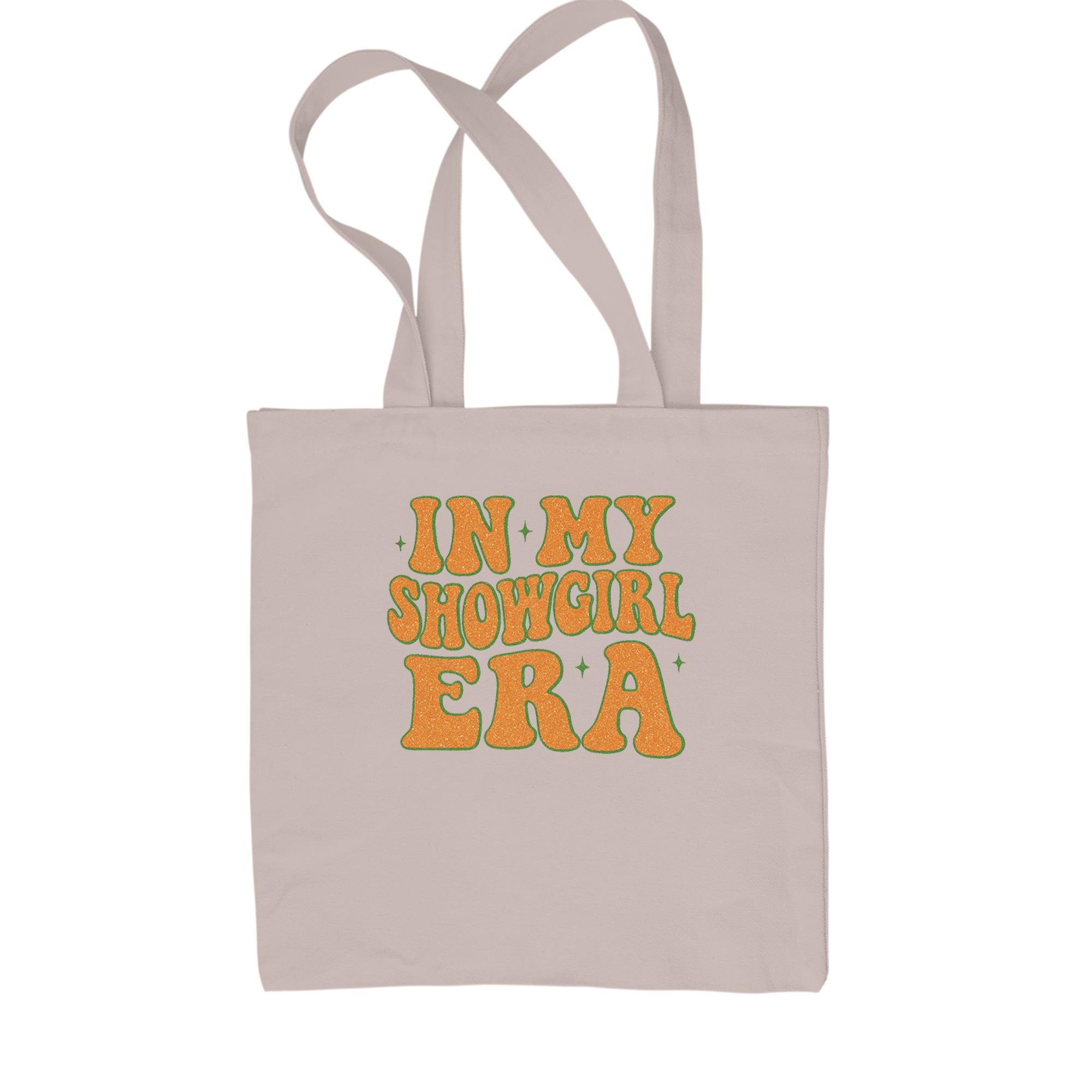 In My Showgirl Era Retro Shopping Tote Bag Natural