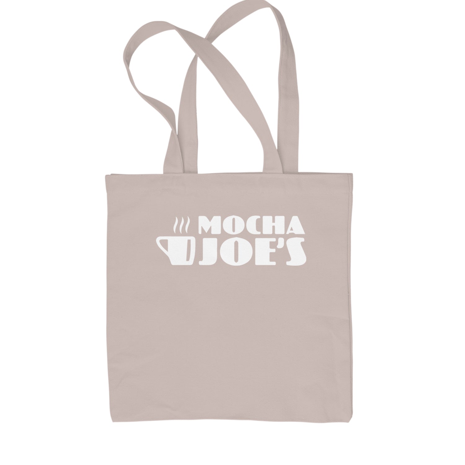Mocha Joe's Enthusiastic Coffee Shopping Tote Bag Black
