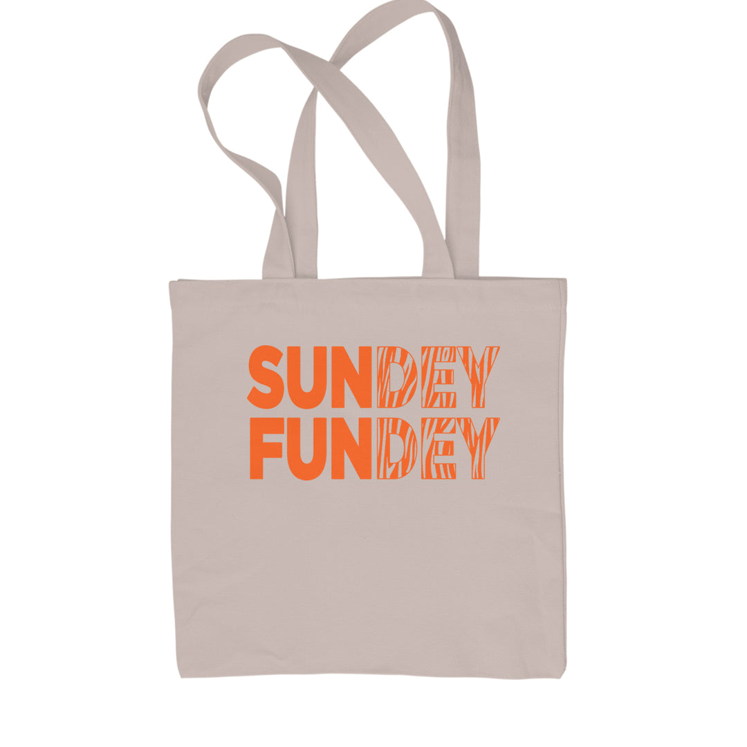 SunDEY FunDEY Sunday FundayShopping Tote Bag Natural