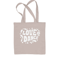 Love To Dance Shopping Tote Bag Natural