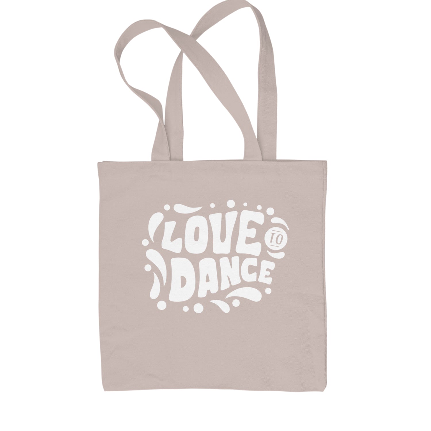 Love To Dance Shopping Tote Bag Black