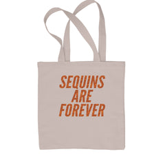 Sequins Are Forever Retro Glam Shopping Tote Bag Natural