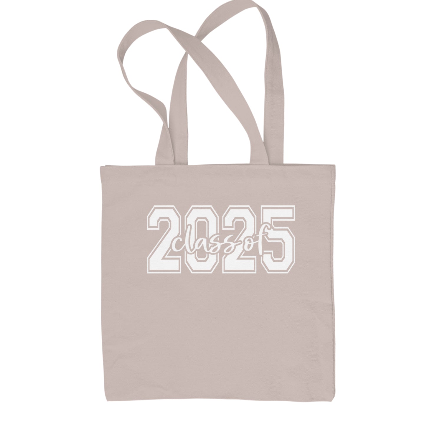 Class Of 2025 Graduation Shopping Tote Bag Natural