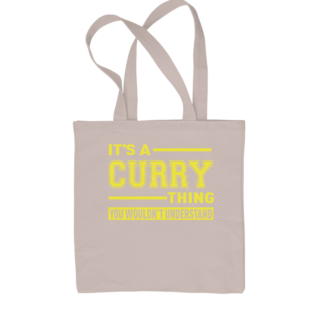 It's A Curry Thing, You Wouldn't Understand Basketball Shopping Tote Bag Natural