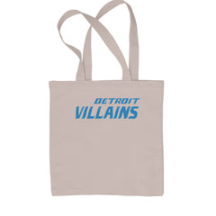 Detroit Villains Grit Football Shopping Tote Bag Natural