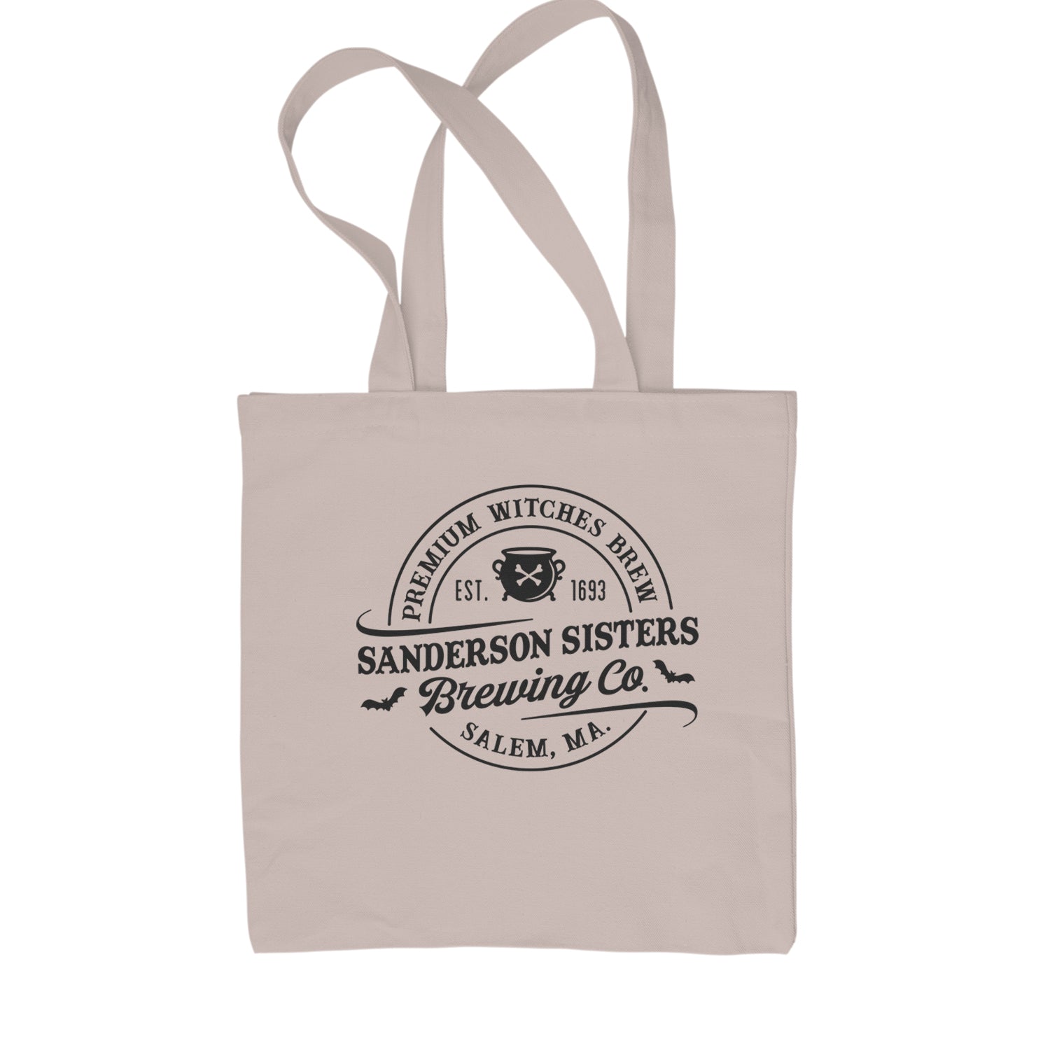 Sanderson Sisters Brewing Company Witches Brew Shopping Tote Bag Natural