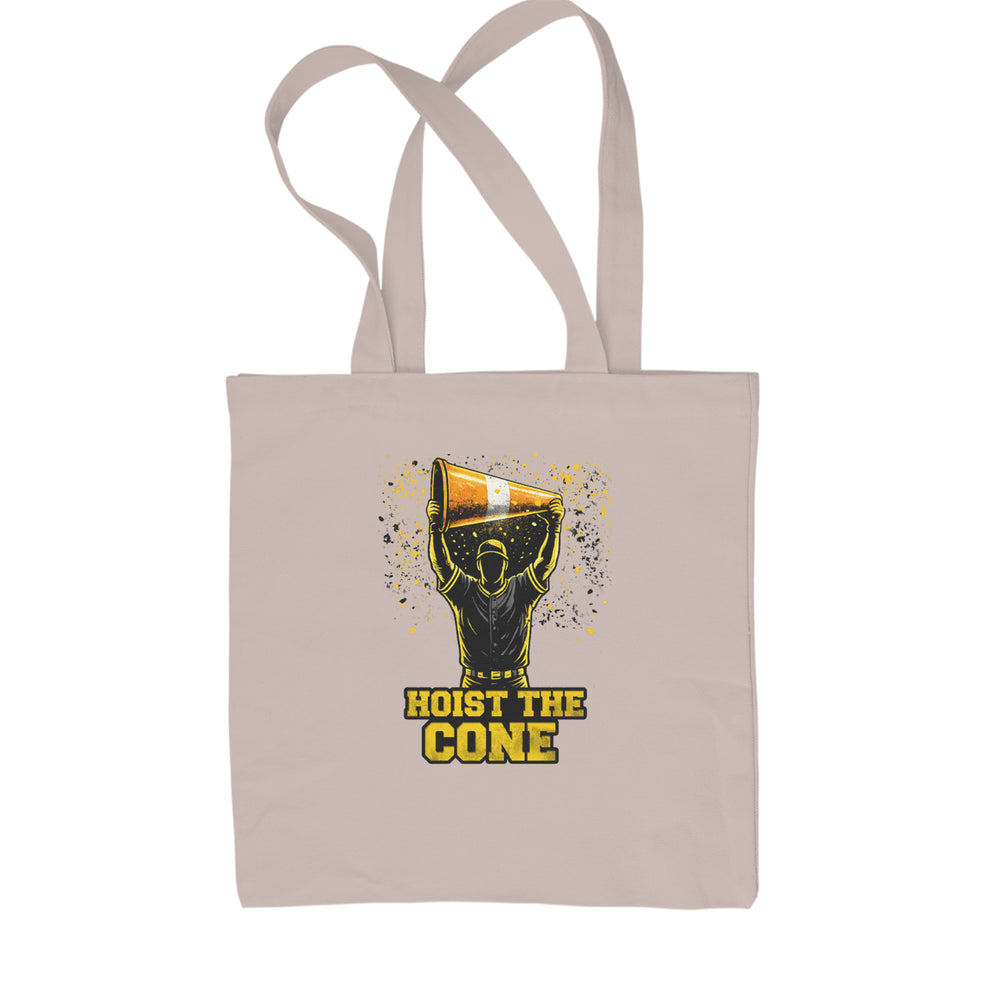 Hoist The Cone Pittsburgh Pride Shopping Tote Bag Natural