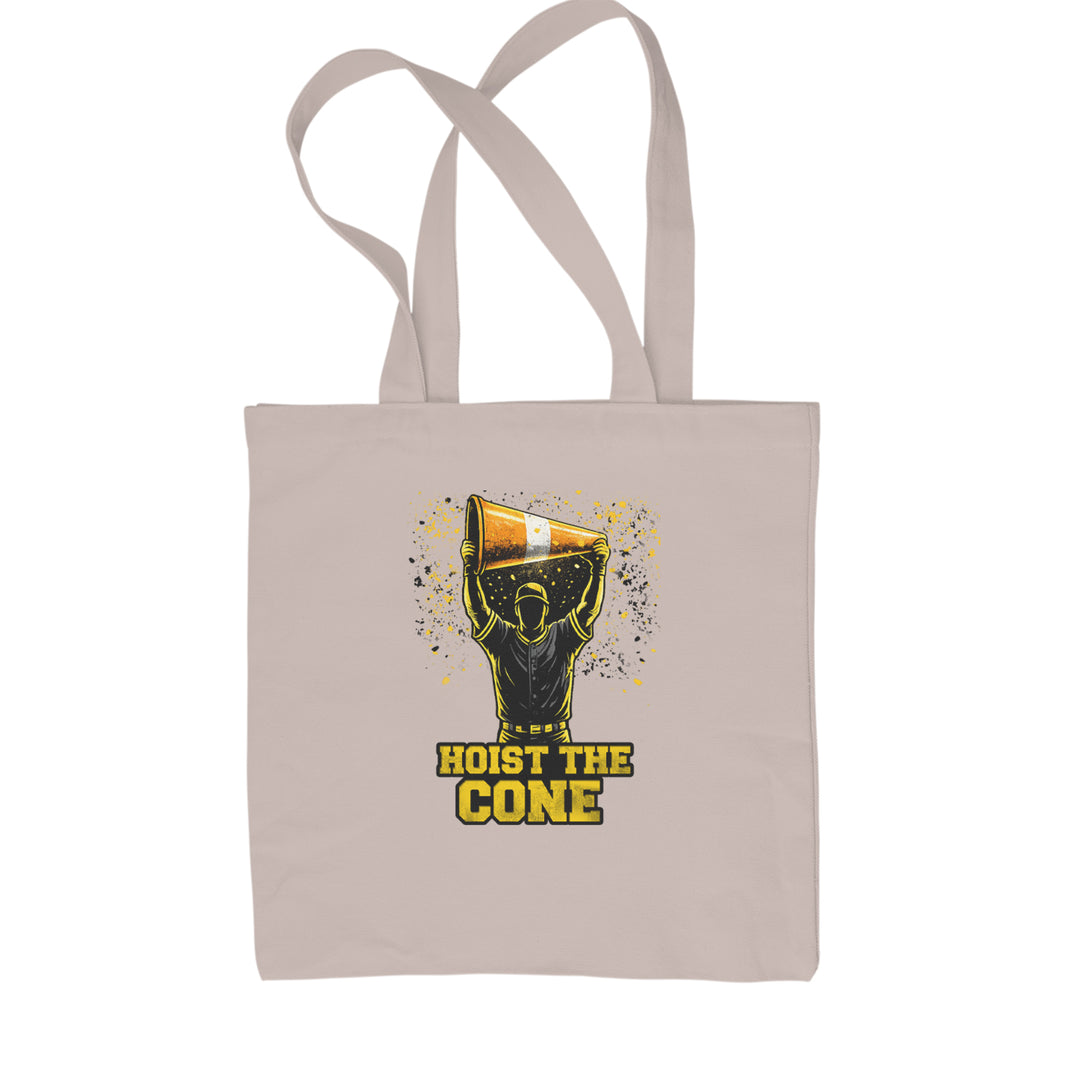 Hoist The Cone Pittsburgh Pride Shopping Tote Bag Natural