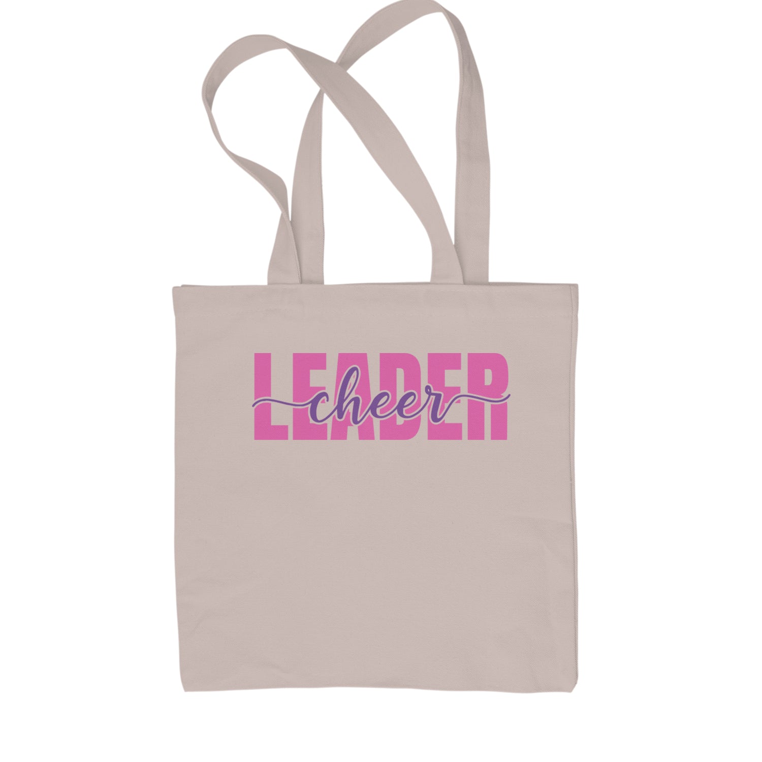 Cheerleader Script Style Shopping Tote Bag Black