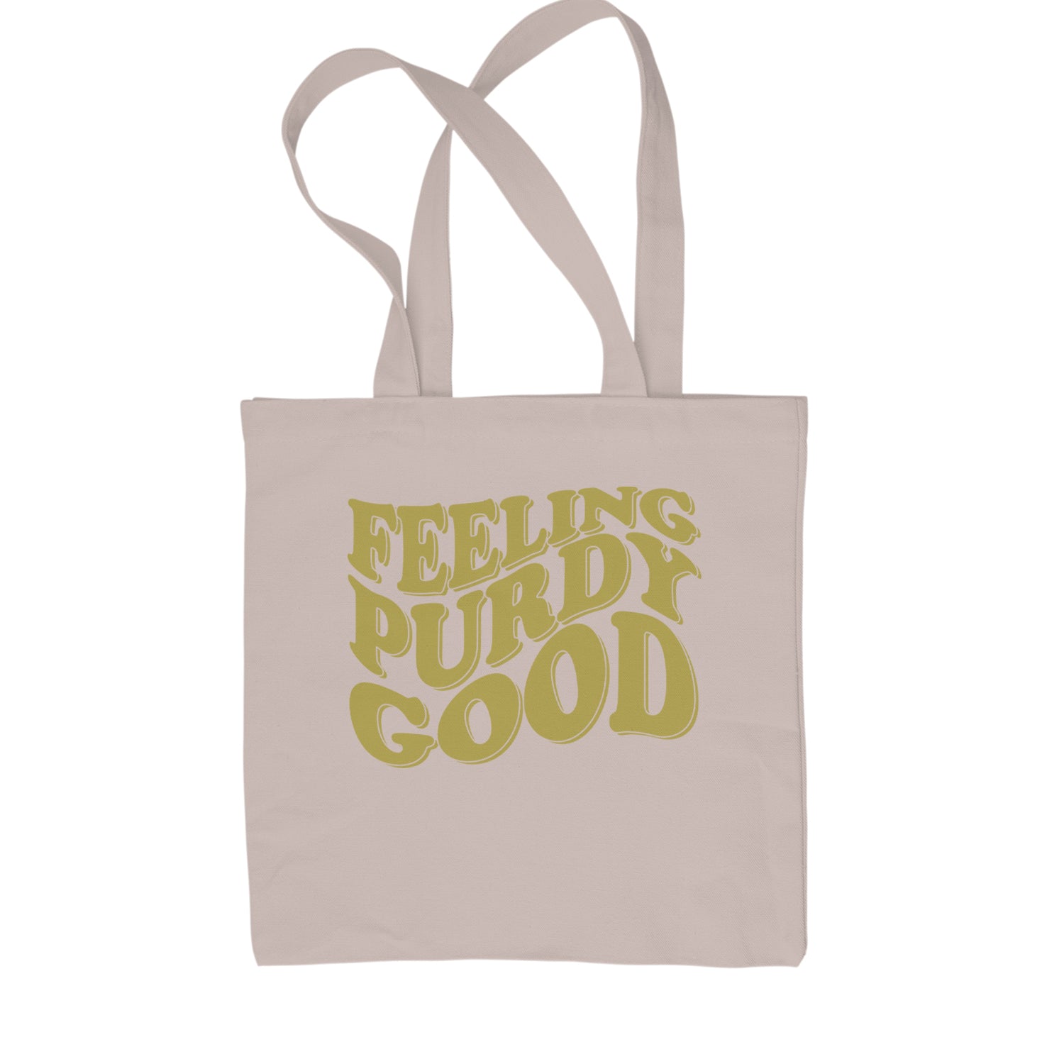 Feeling Purdy Good San Francisco Shopping Tote Bag Black