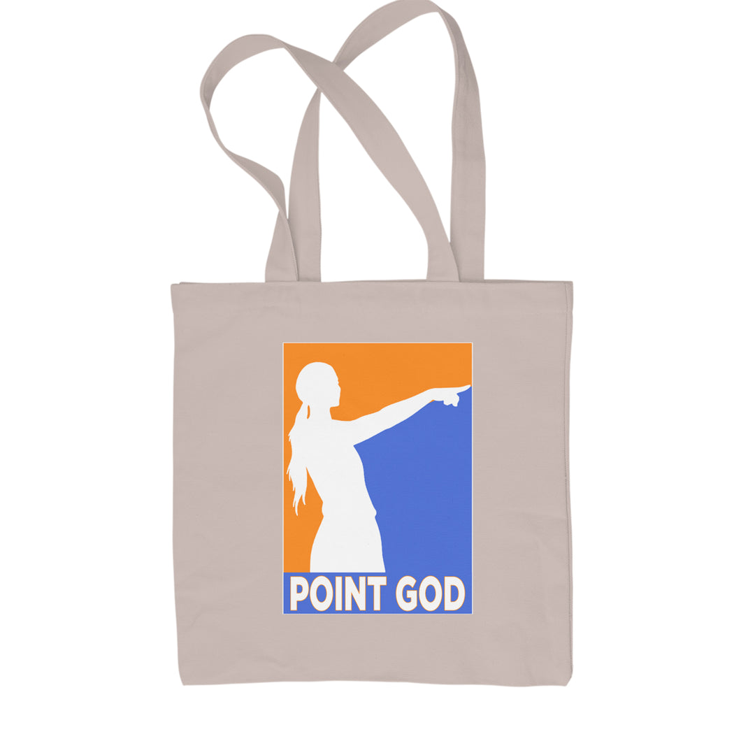 Point God Cunningham Basketball Pointing Meme  Shopping Tote Bag Natural