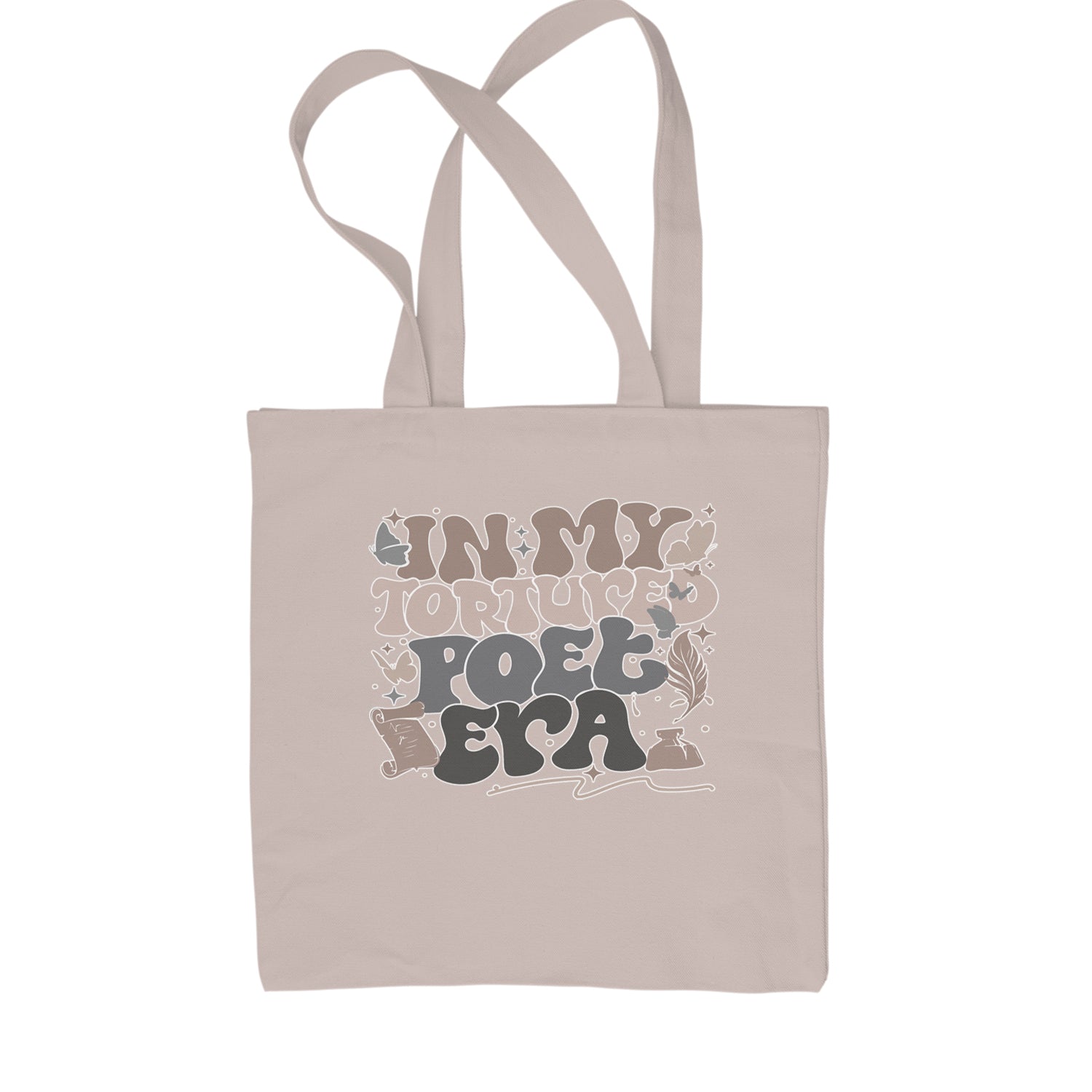 In My Tortured Poet Era TTPD Music Shopping Tote Bag Black