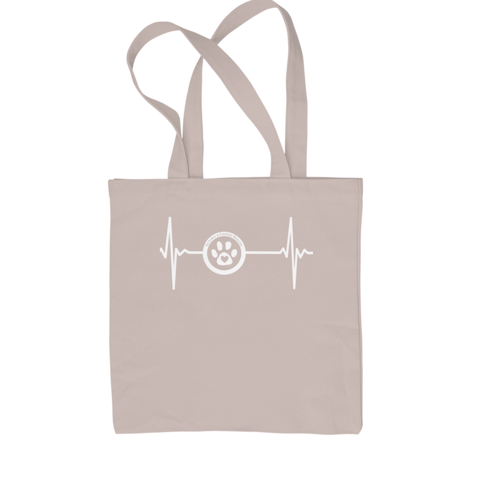 TLC Rescue Heartbeat Shopping Tote Bag Black