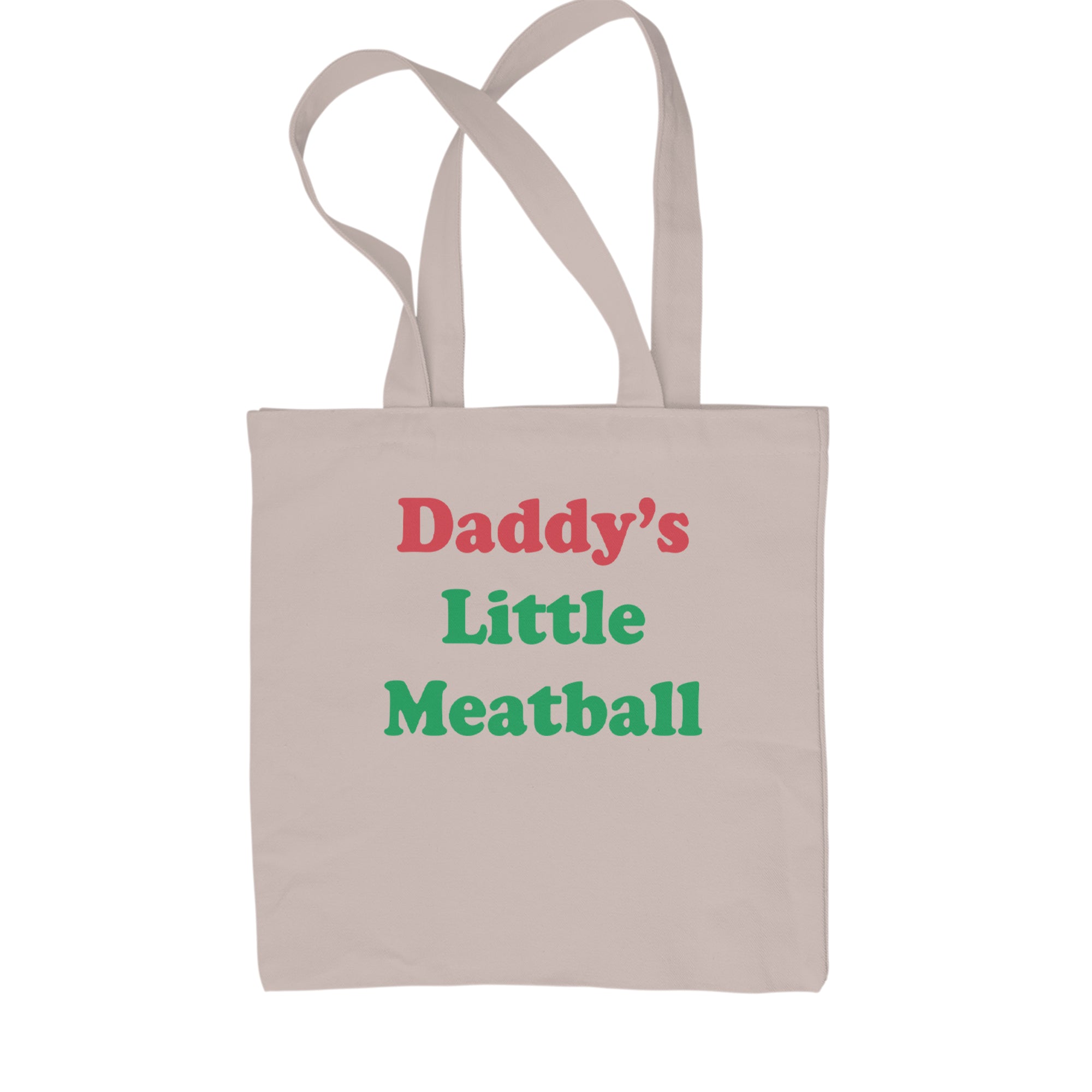Daddy's Little Meatball Love Island Shopping Tote Bag Black