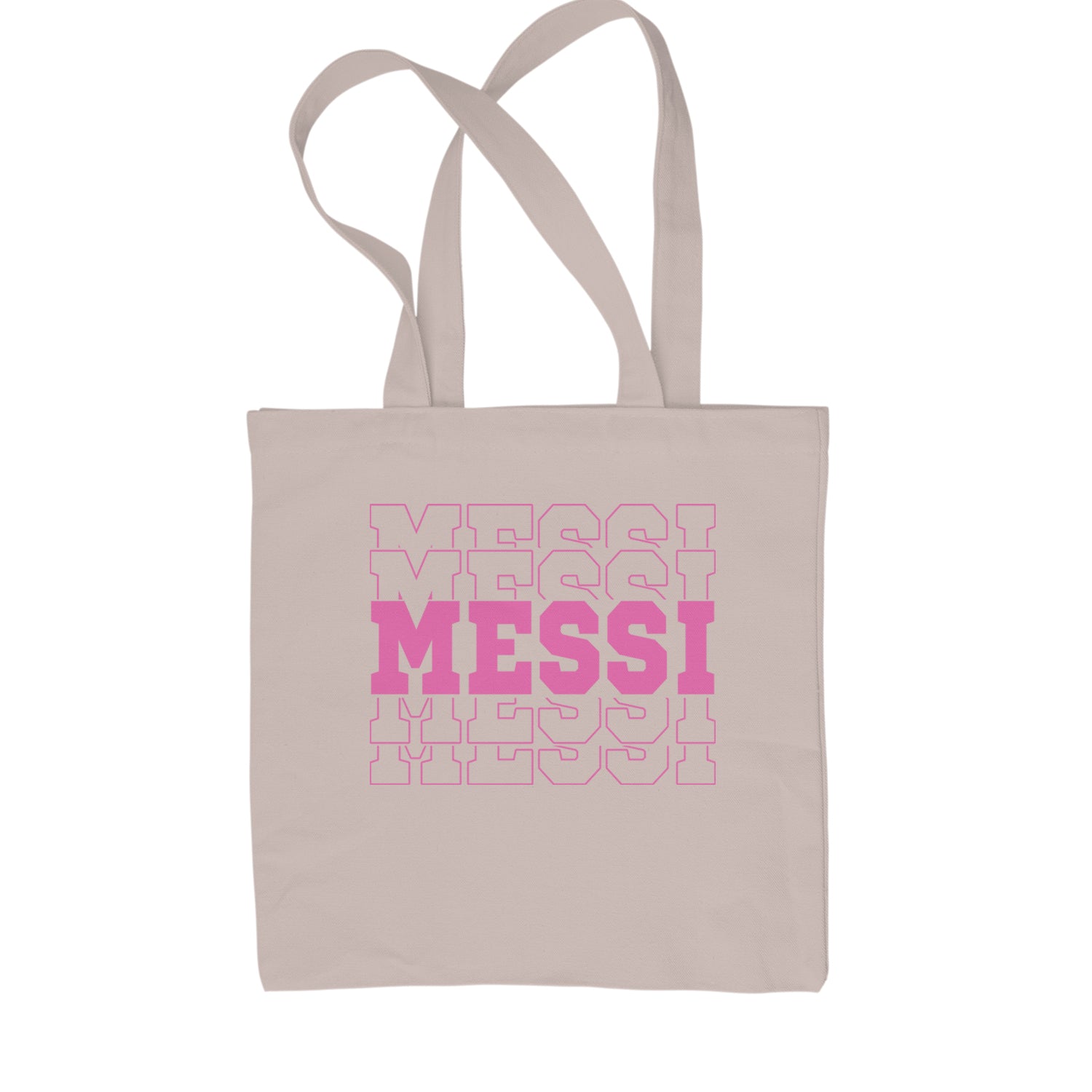 Messi Miami Futbol Shopping Tote Bag Black