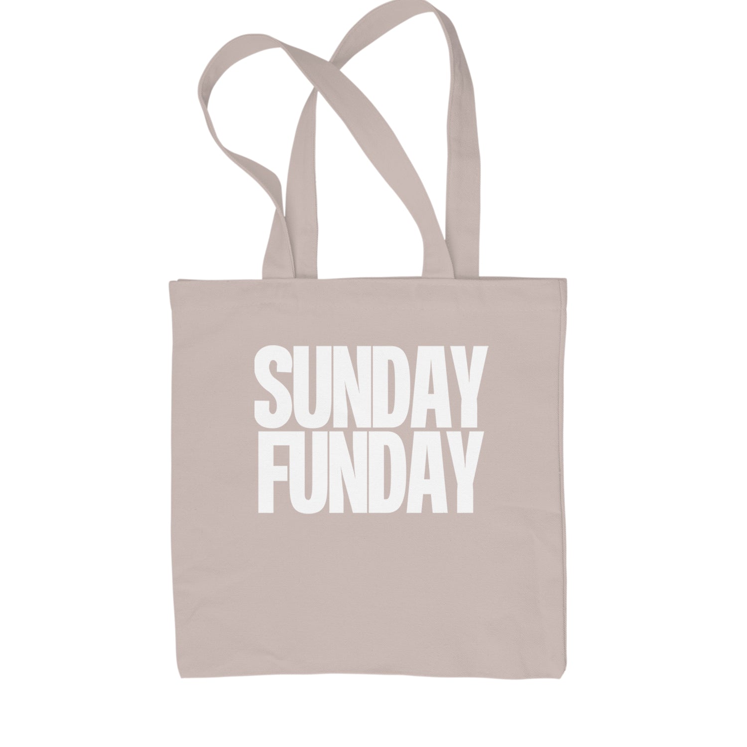 Sunday Funday  Shopping Tote Bag Black