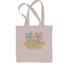 Golden Girls Forever Retro Sunset Shopping Tote Bag Natural