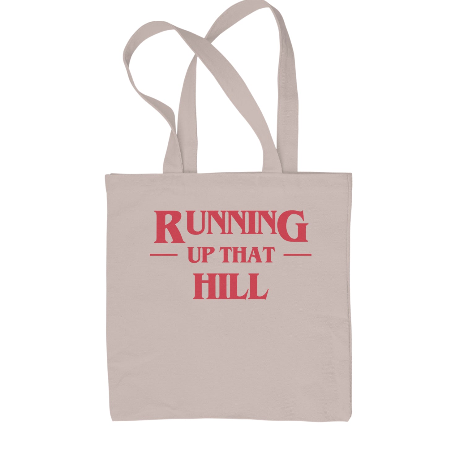 Running Up That Hill Shopping Tote Bag Black