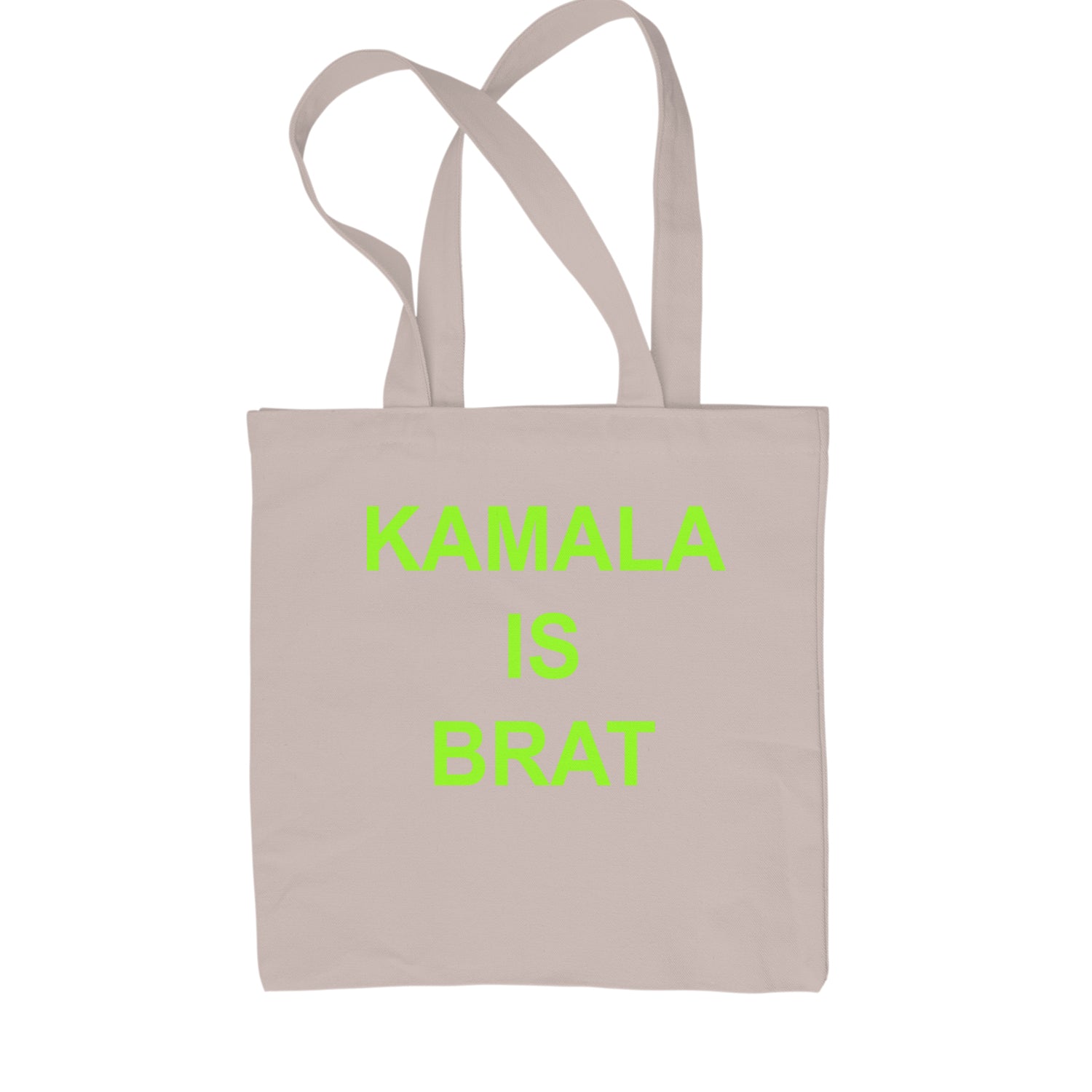 Kamala Is Brat - President Harris 2024 Shopping Tote Bag Black