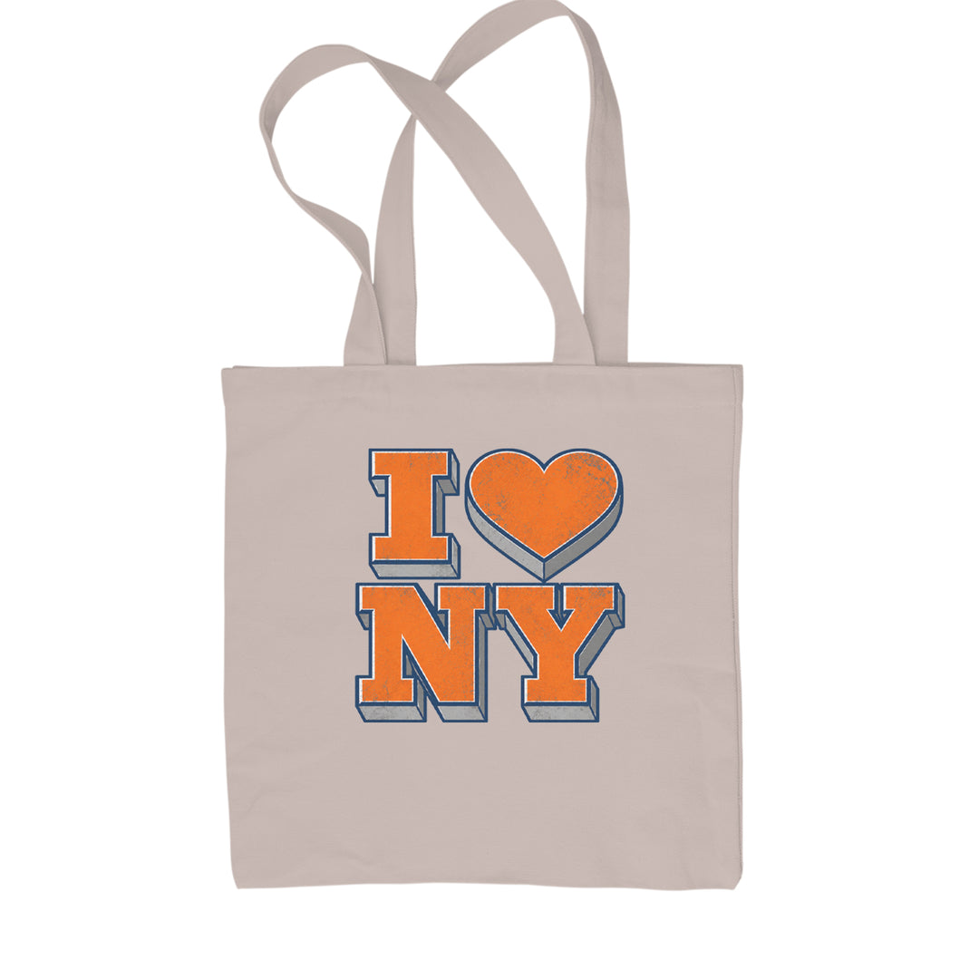New York City Pride Heart Shopping Tote Bag Natural