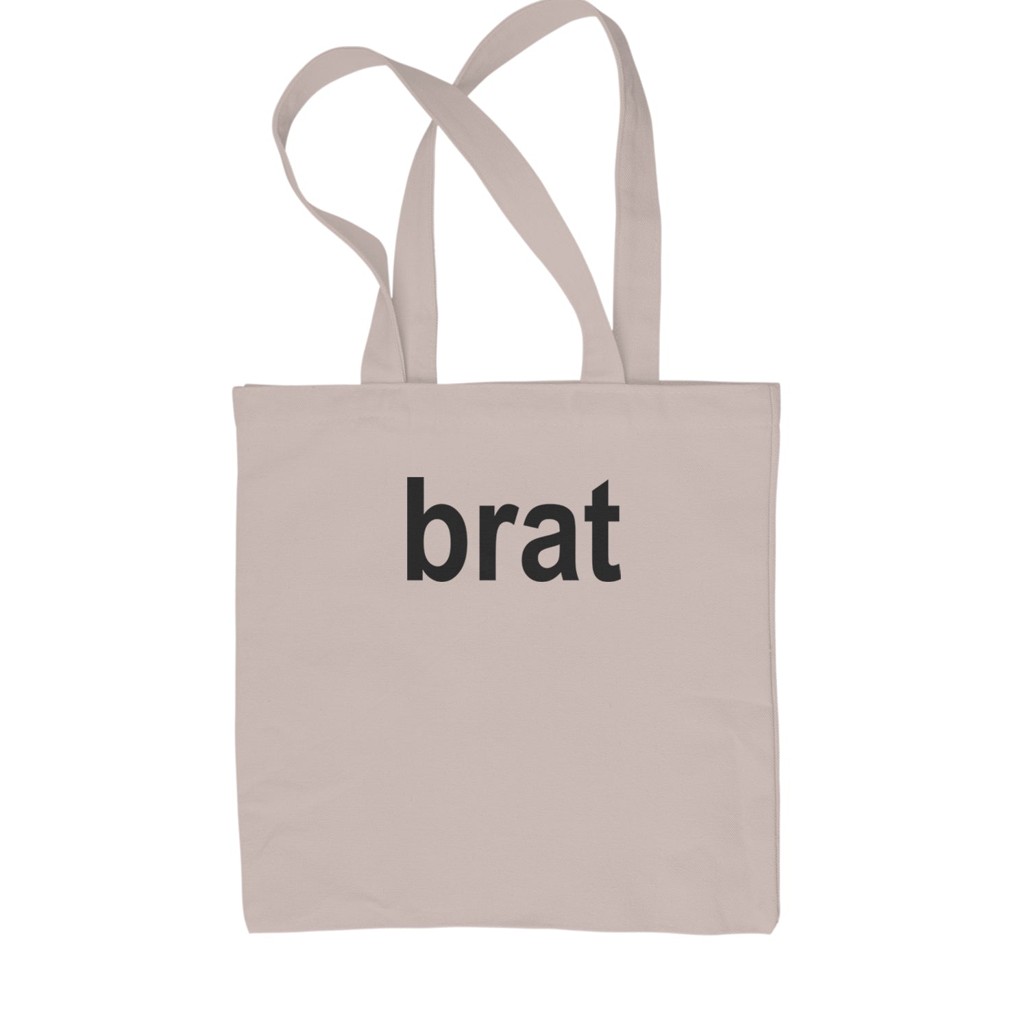 Brat Lime Green I'm So Julia Shopping Tote Bag Natural