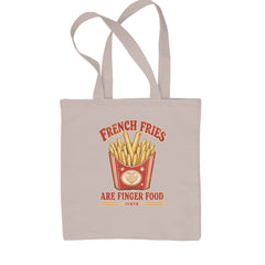 French Fries Are Finger Food IYKYK Shopping Tote Bag Natural