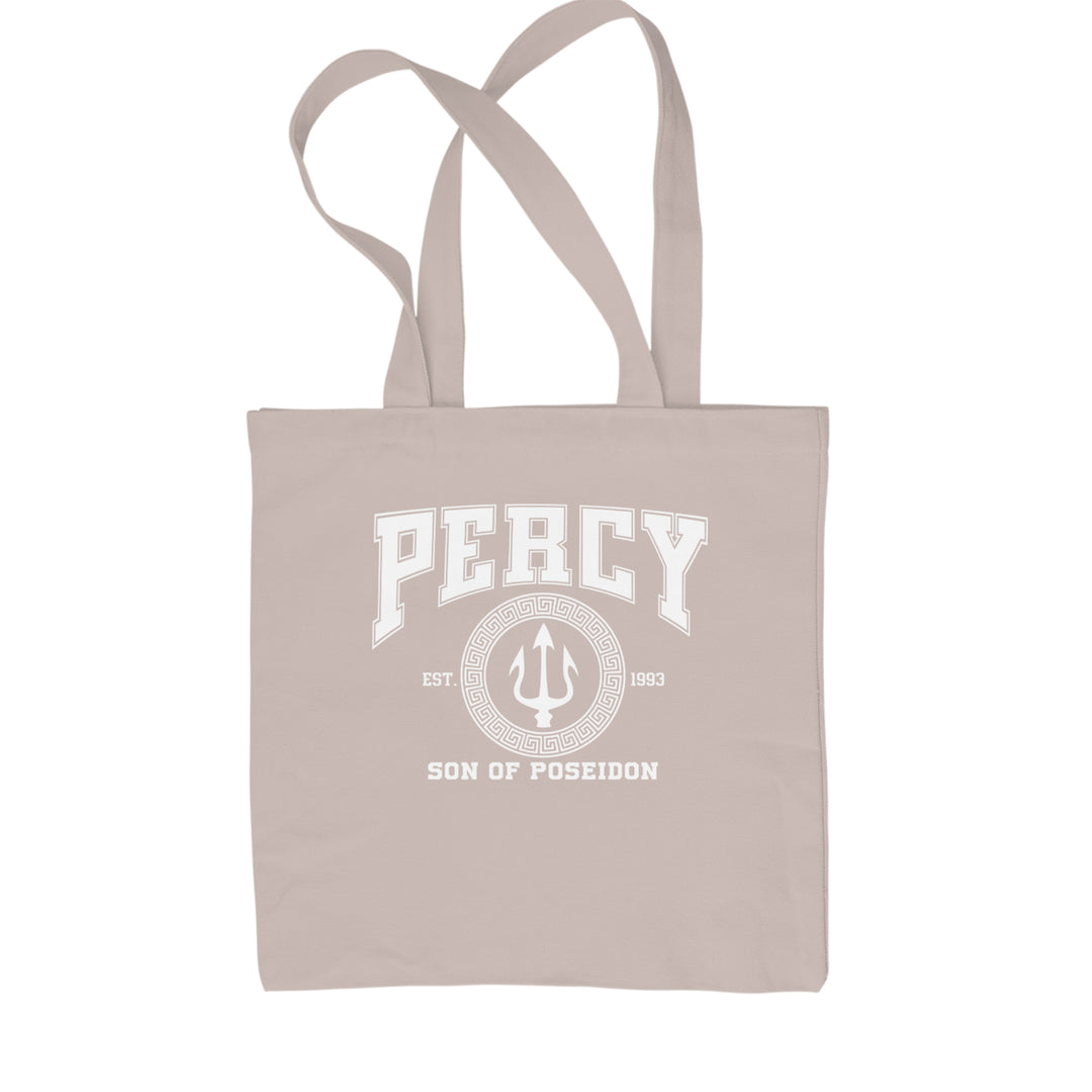 Percy Son Of Poseidon Sea God Shopping Tote Bag Natural