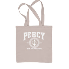 Percy Son Of Poseidon Sea God Shopping Tote Bag Natural