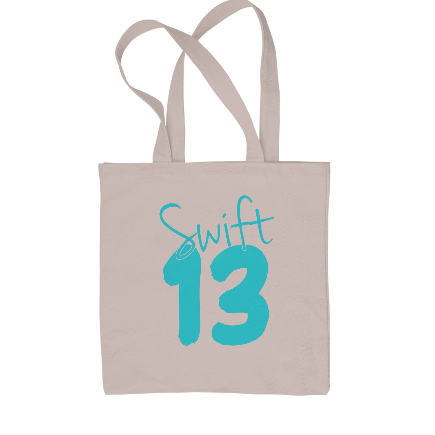 13 Swift 13 Lucky Number Era TTPD Shopping Tote Bag Natural