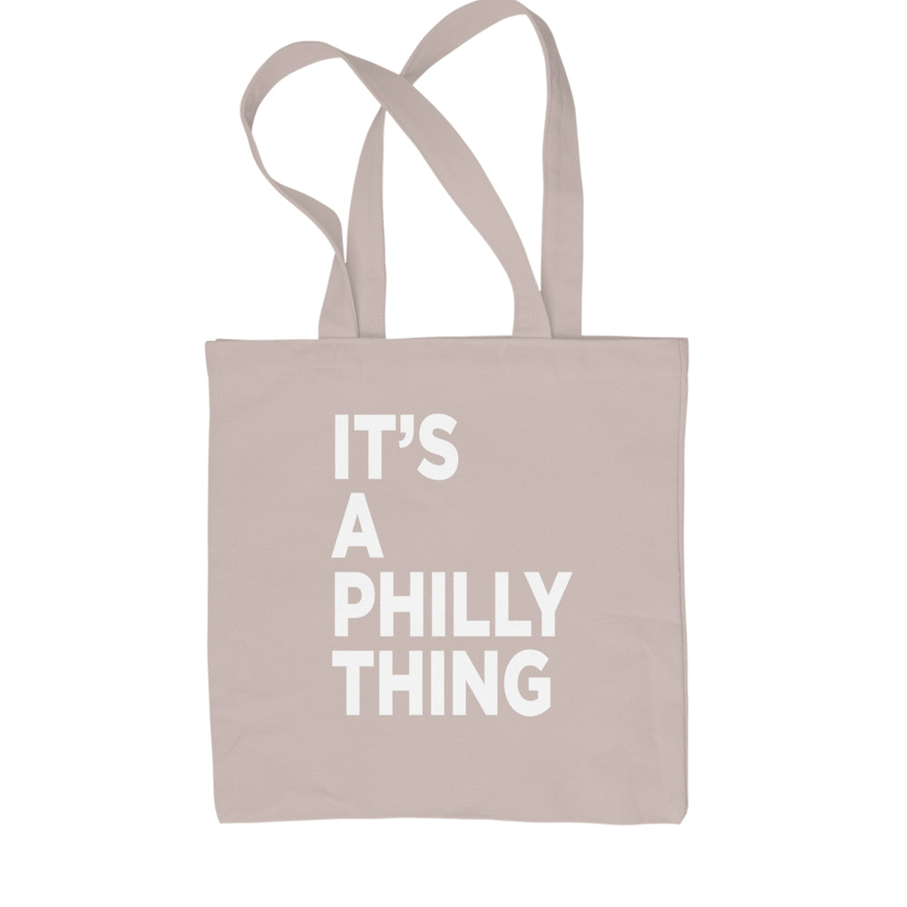 PHILLY It's A Philly Thing Shopping Tote Bag Natural