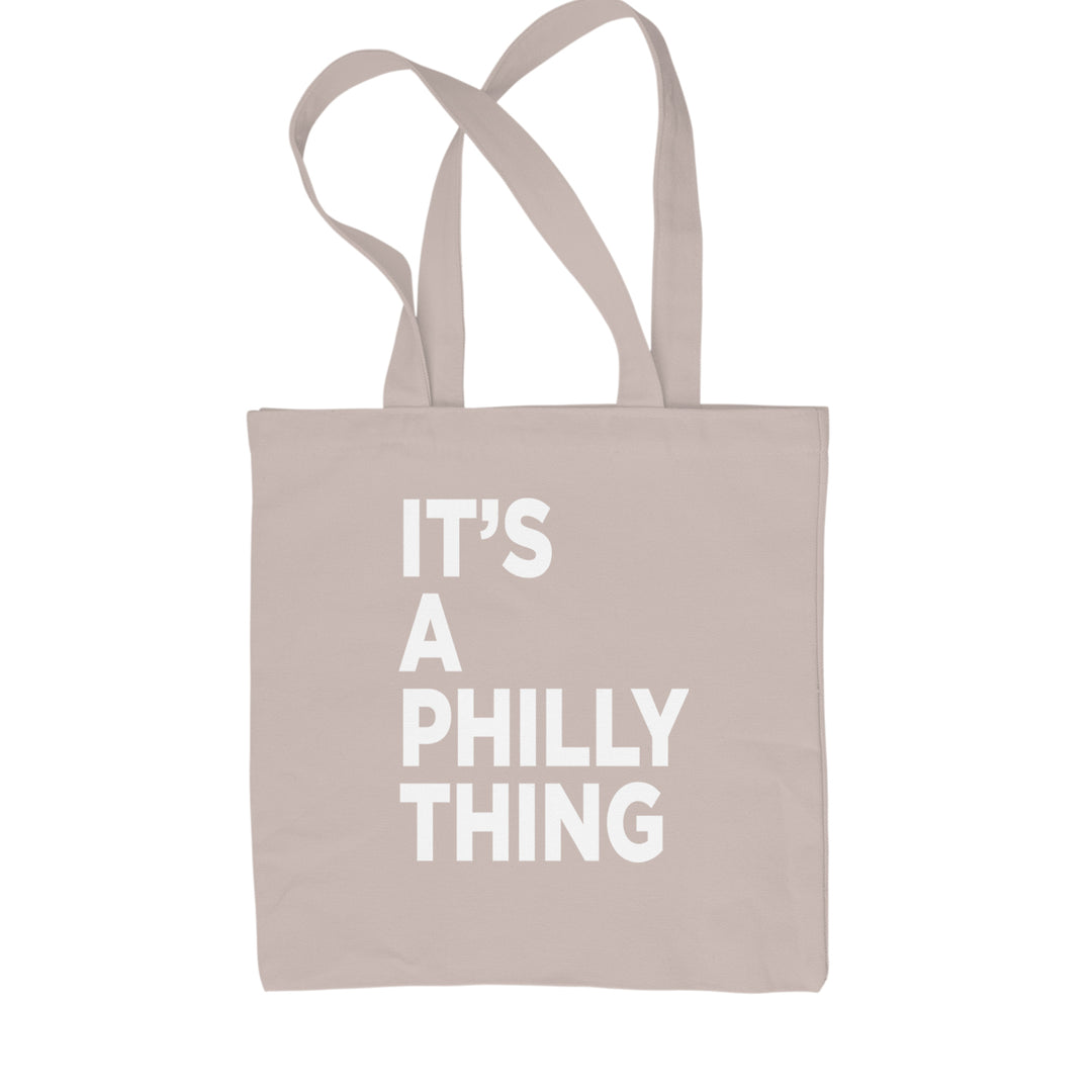 PHILLY It's A Philly Thing Shopping Tote Bag Natural