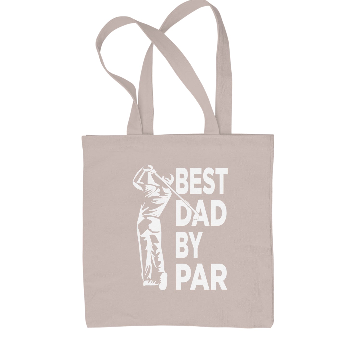 Best Dad By Par Golfing Gift For Father Shopping Tote Bag Black