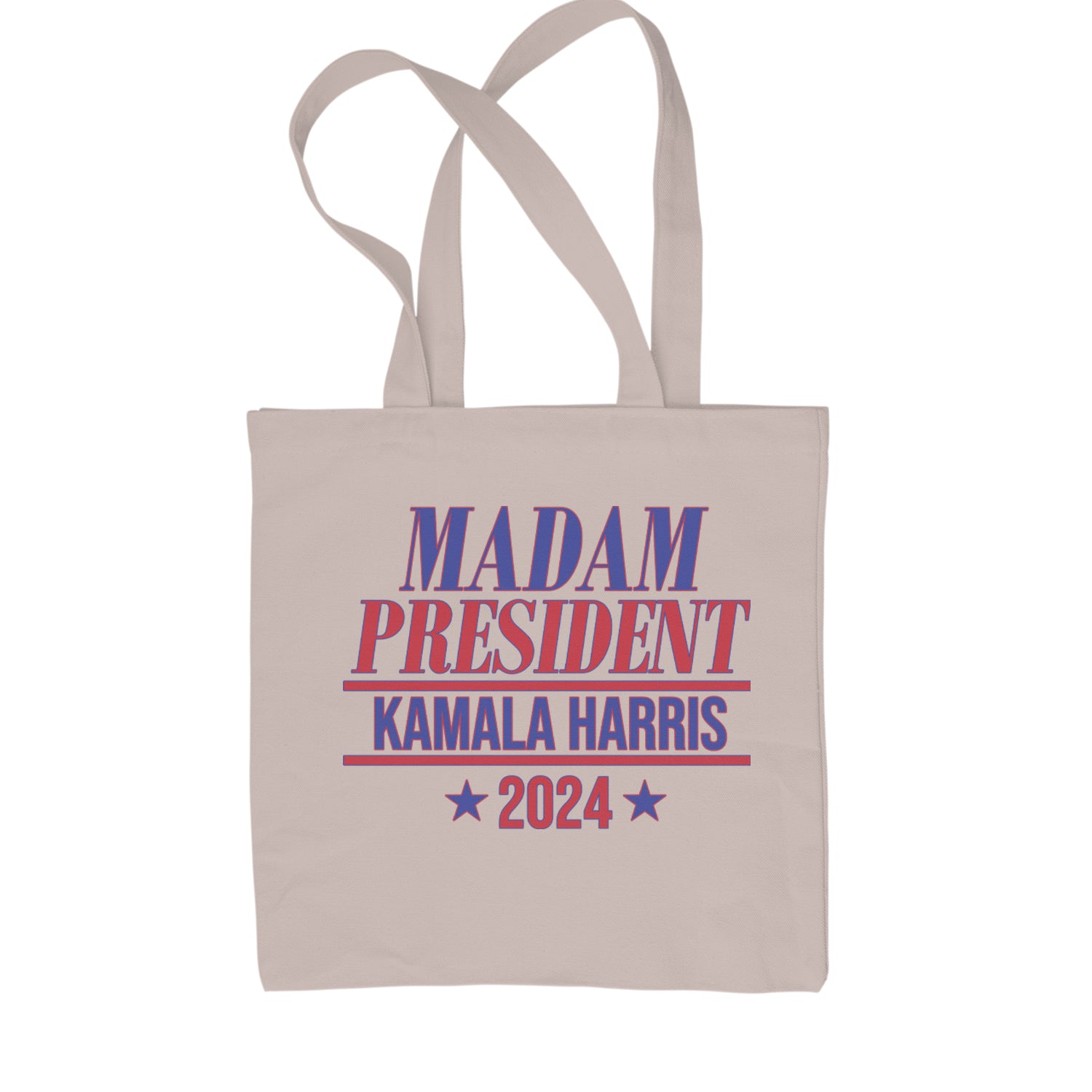 Madam President - Support kamala Harris For President 2024 Shopping Tote Bag Natural