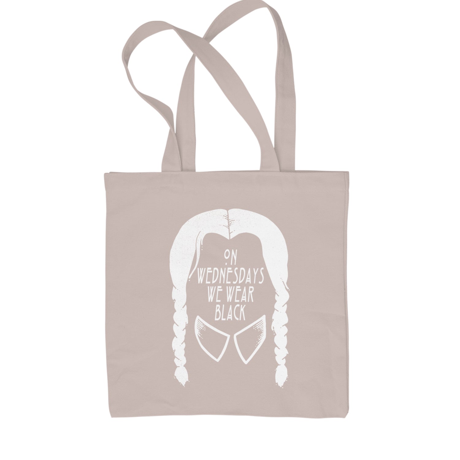 On Wednesdays, We Wear Black Shopping Tote Bag Black