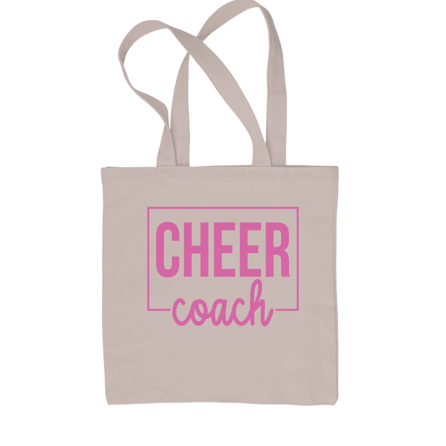 Cheer Coach Cheerleader Shopping Tote Bag Black