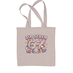 67 Candy Swirl Meme Shopping Tote Bag Natural