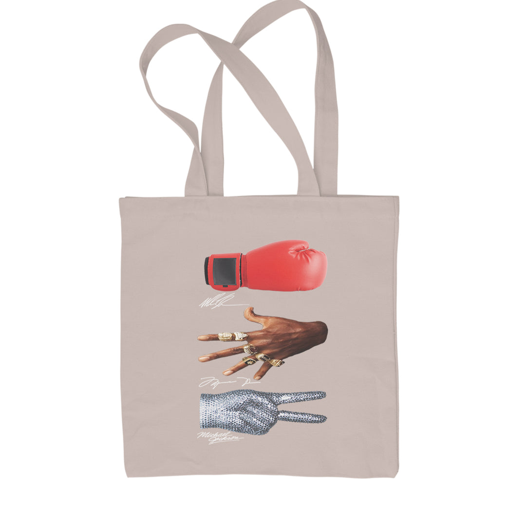 Tyson Jordan Jackson Iconic Michaels Shopping Tote Bag Natural