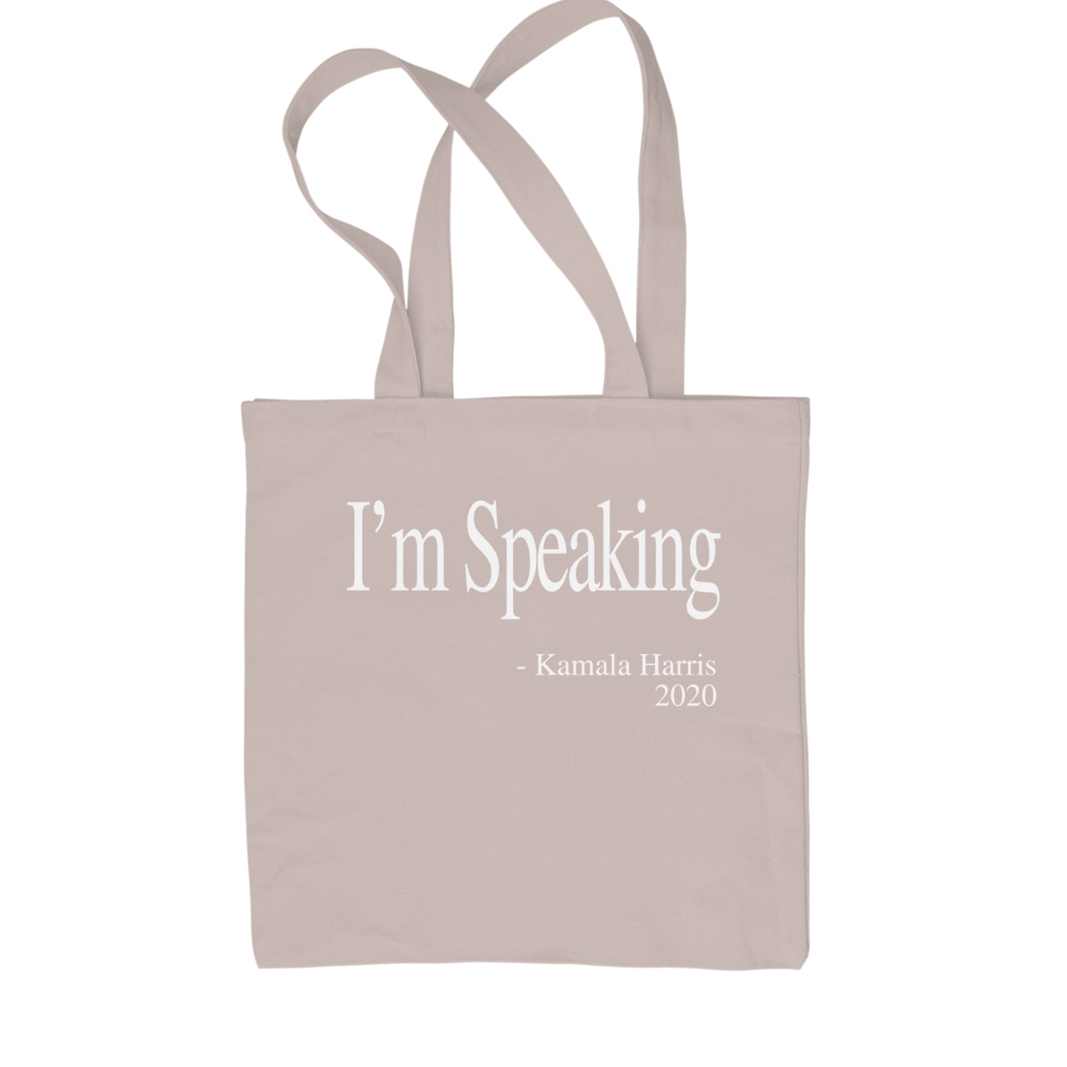 I'm Speaking - Kamala Harris Quote Shopping Tote Bag Black