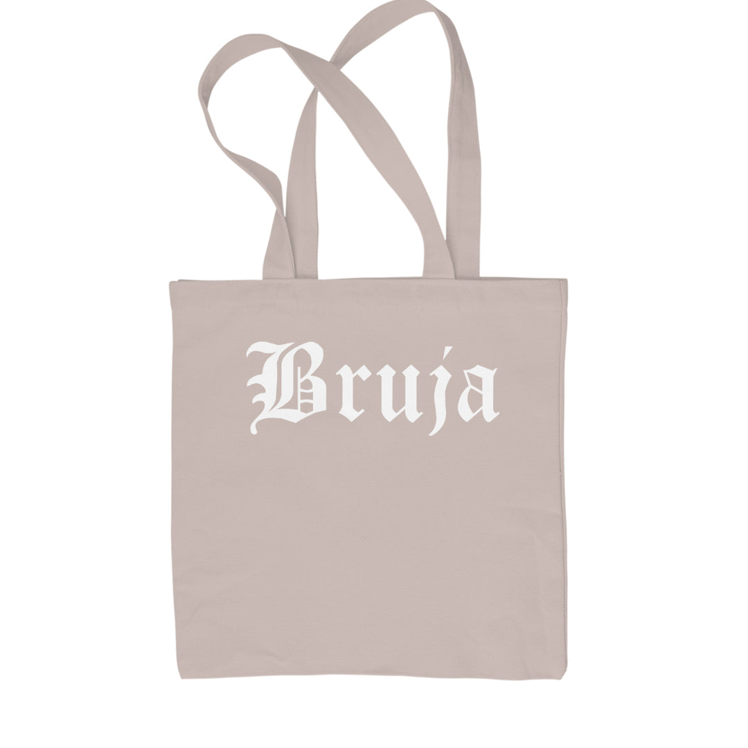 Bruja Gothic Spanish Witch Shopping Tote Bag Natural