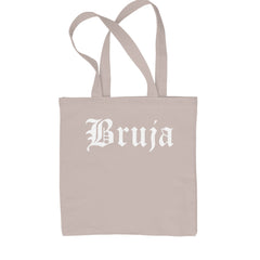 Bruja Gothic Spanish Witch Shopping Tote Bag Natural
