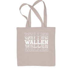 Wallen Country Music Western Shopping Tote Bag Natural