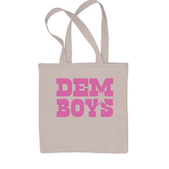 Dem Boys Hot Pink Dallas  Shopping Tote Bag Natural