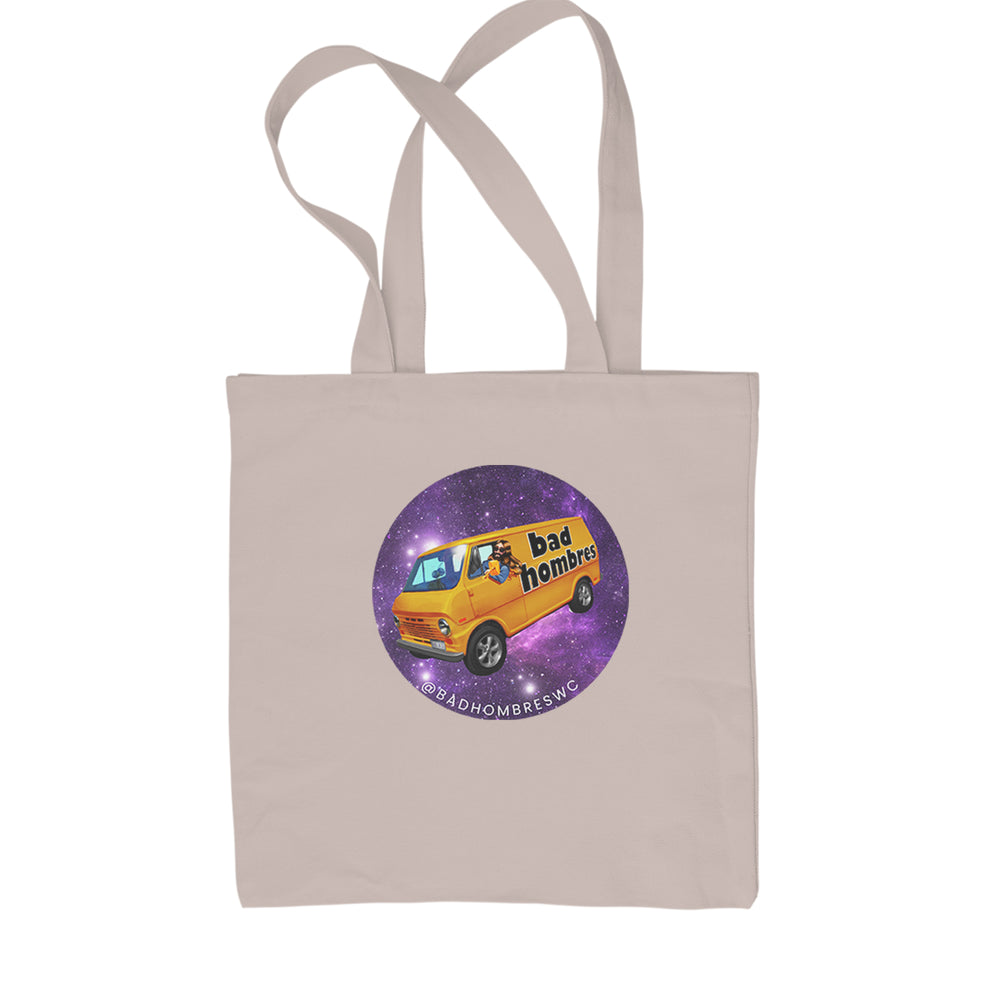 Bad Hombres Space West Chester Band Shopping Tote Bag Natural