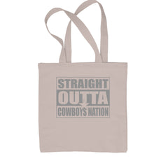 Straight Outta Cowboys Nation   Shopping Tote Bag Natural
