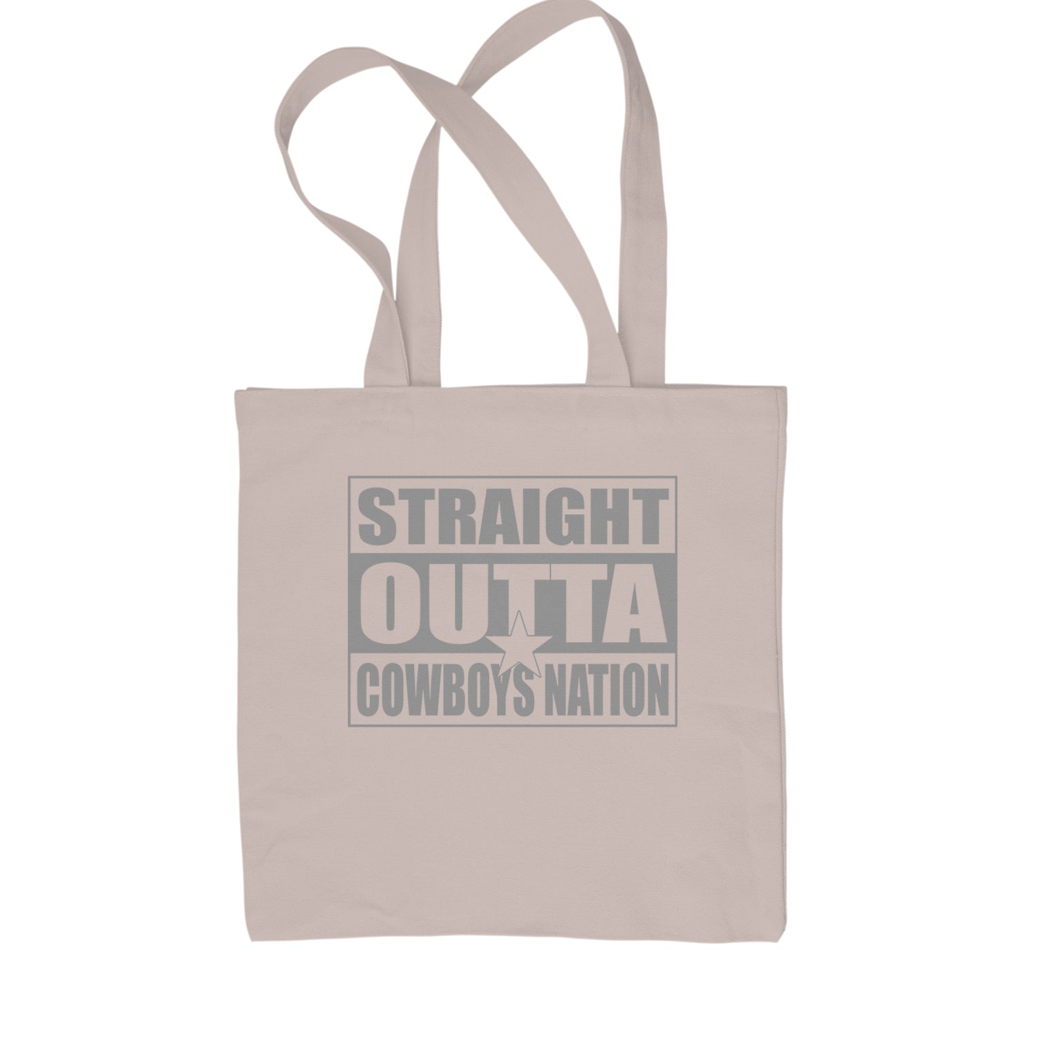 Straight Outta Cowboys Nation   Shopping Tote Bag Natural