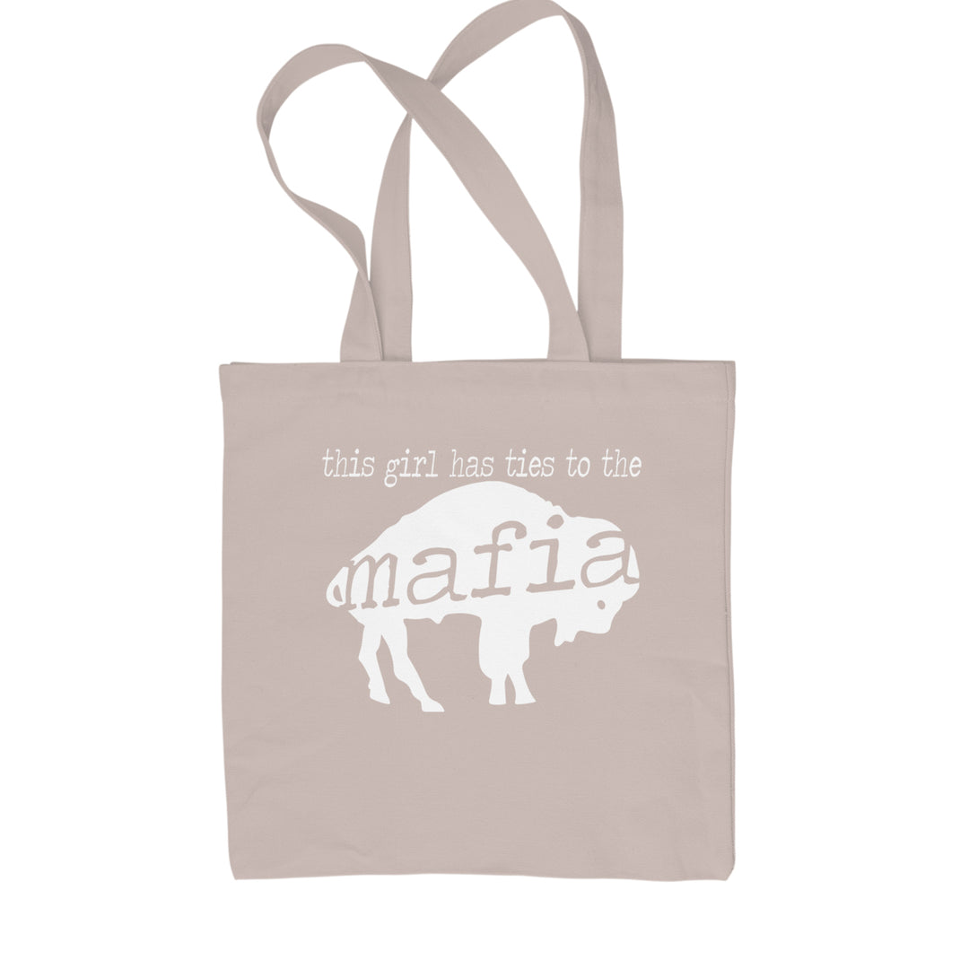 This Girl Has Ties To The Bills Mafia Shopping Tote Bag Natural