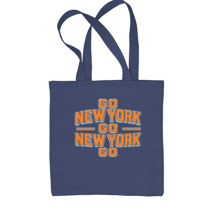 Go New York Go Basketball Shopping Tote Bag