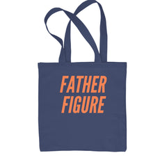 Father Figure Shopping Tote Bag Navy Blue